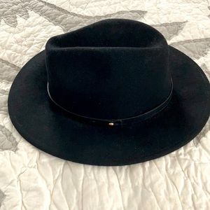 Free People black wool hat
